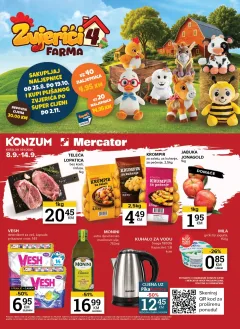 Konzum i Mercator kataloška akcija 8.9 - 14.9.2026., strana 1